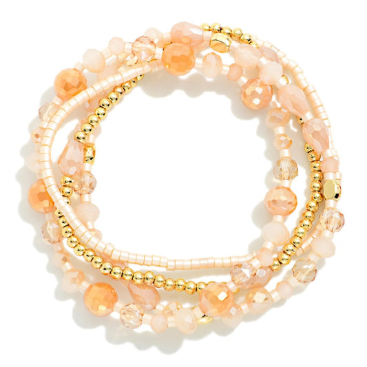 The Tailynn Bracelet Stack - Tan