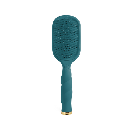 TELETIES - Detangler Hair Brush for Thick Hair - Teal With It