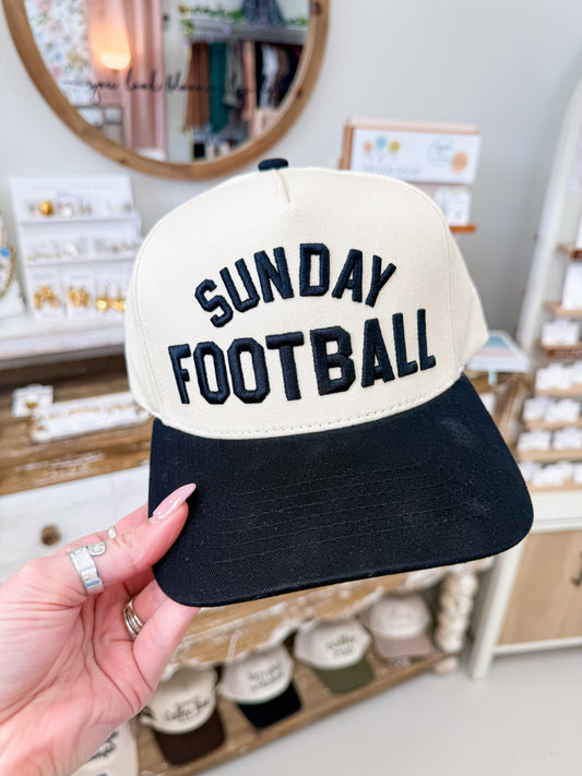 The Sunday Football Hat - Black
