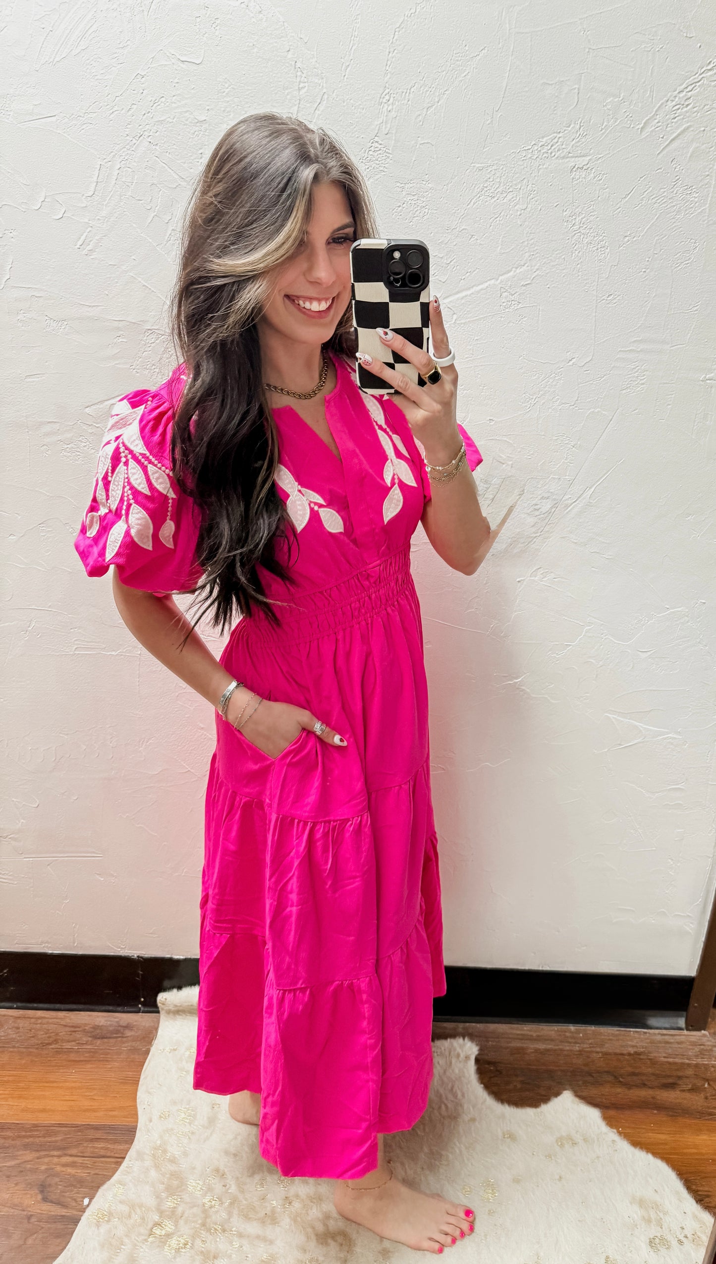 The Charli Dress - Hot Pink