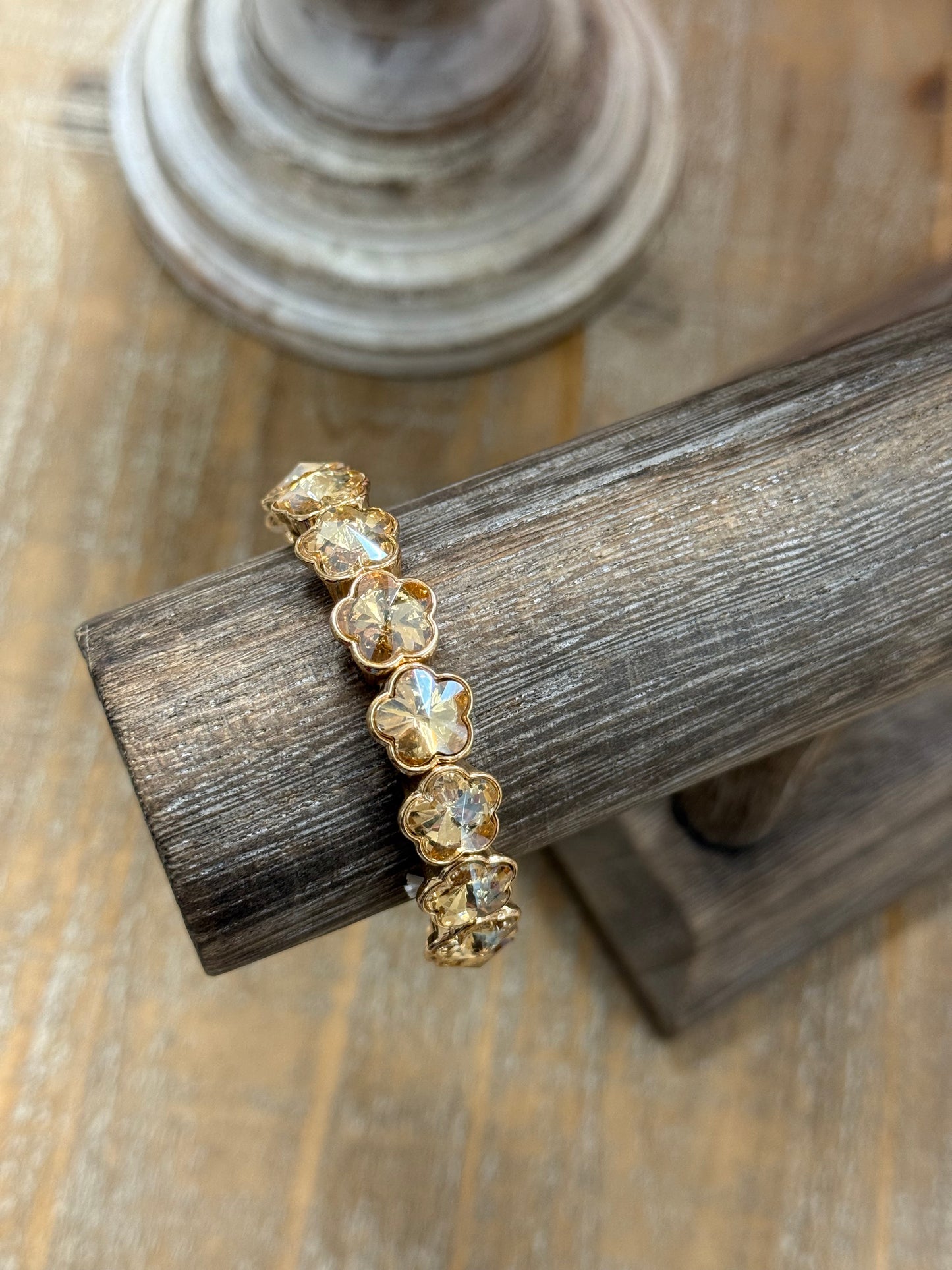 The Madeline Bracelet - Gold/Champagne