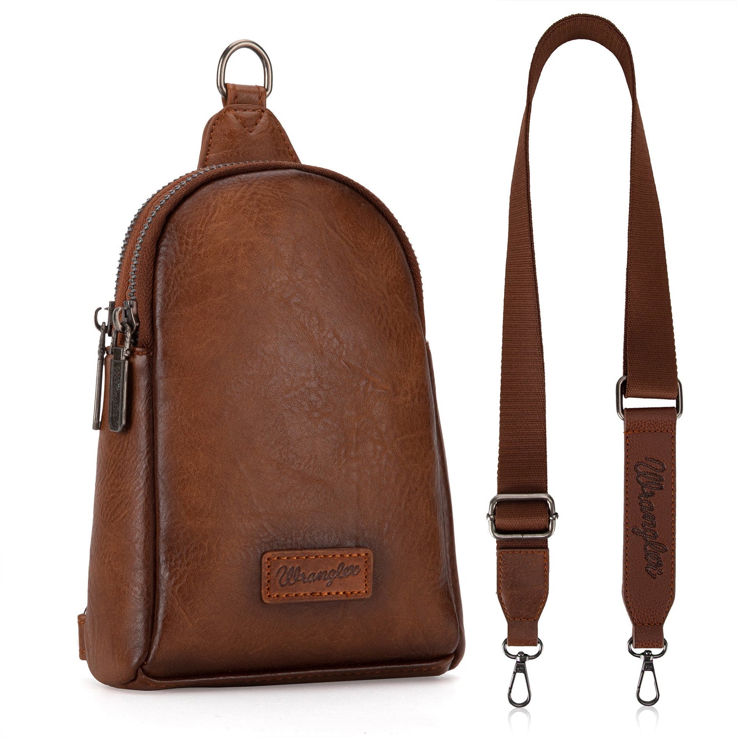 Montana West - Wrangler Sling Bag/Crossbody/Chest Bag - Brown