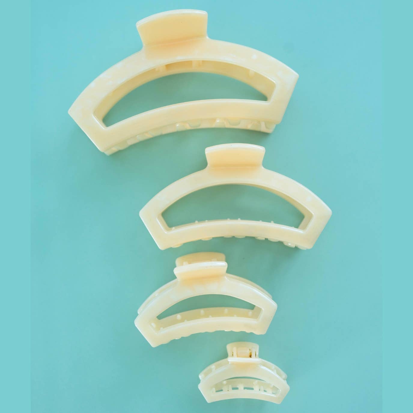 TELETIES - Open Small Hair Clip - Soft Surf