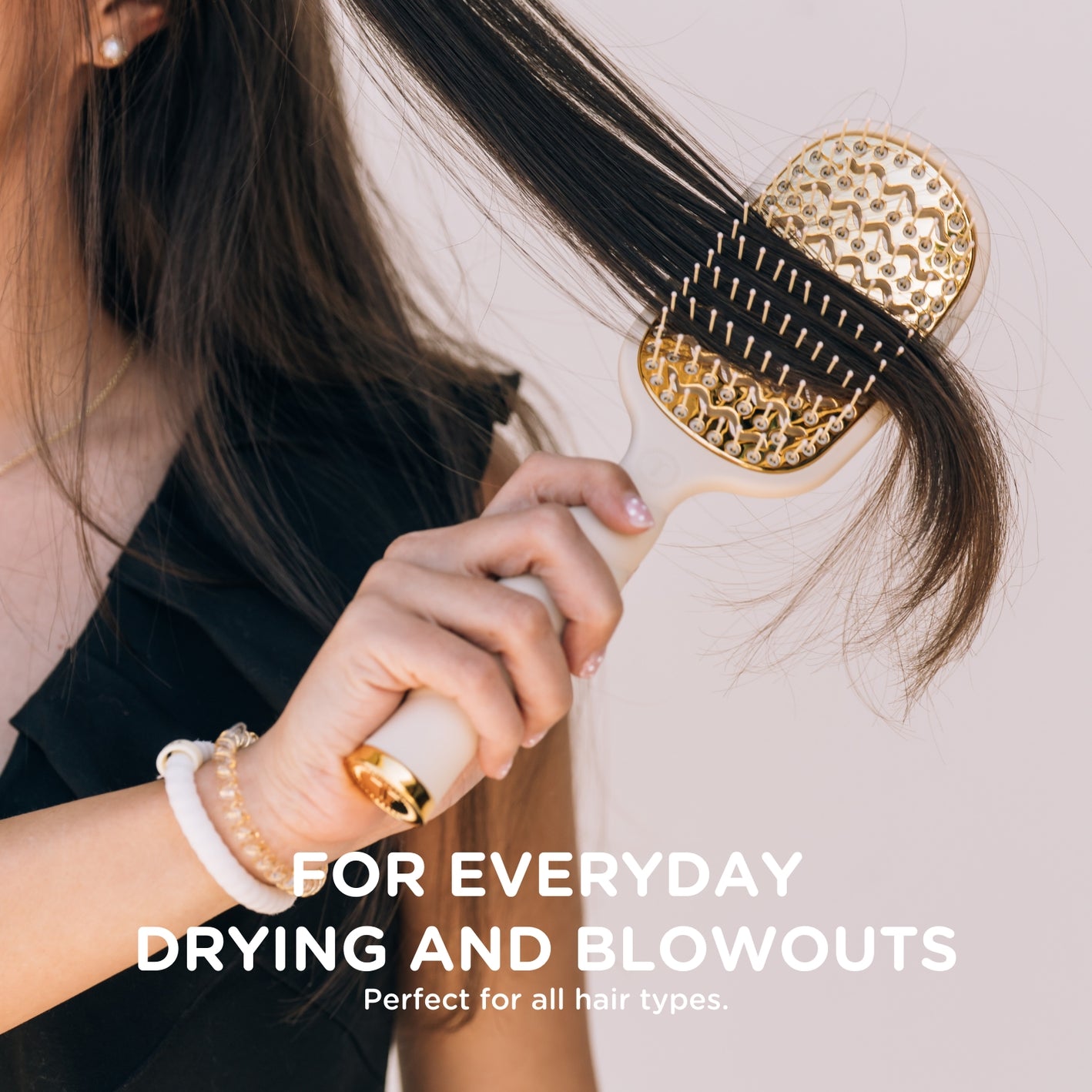 TELETIES - Vented Hair Brush - Tan