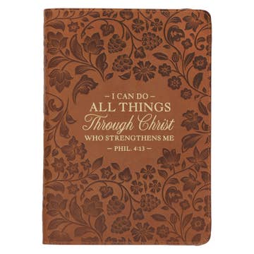 I Can Do All Things Through Christ Zippered Journal