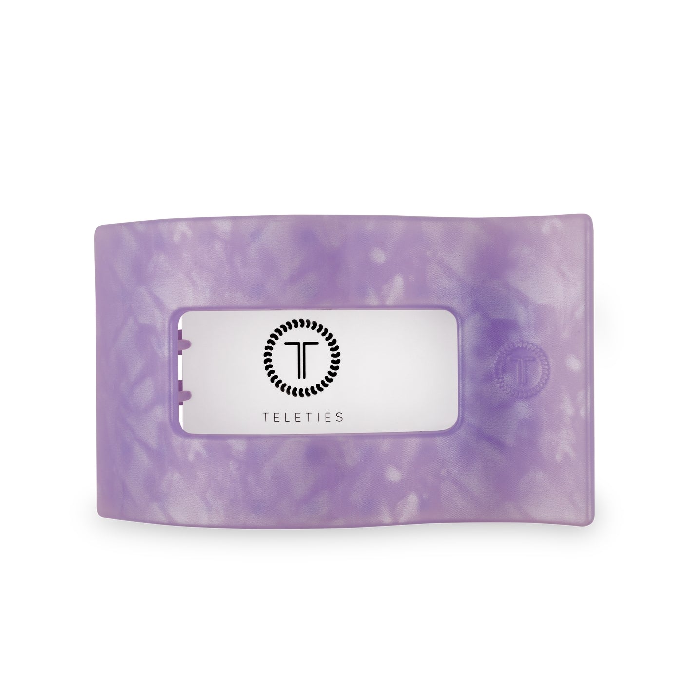 TELETIES - Large Flat Rectangle Hair Clip - Lavender Mist