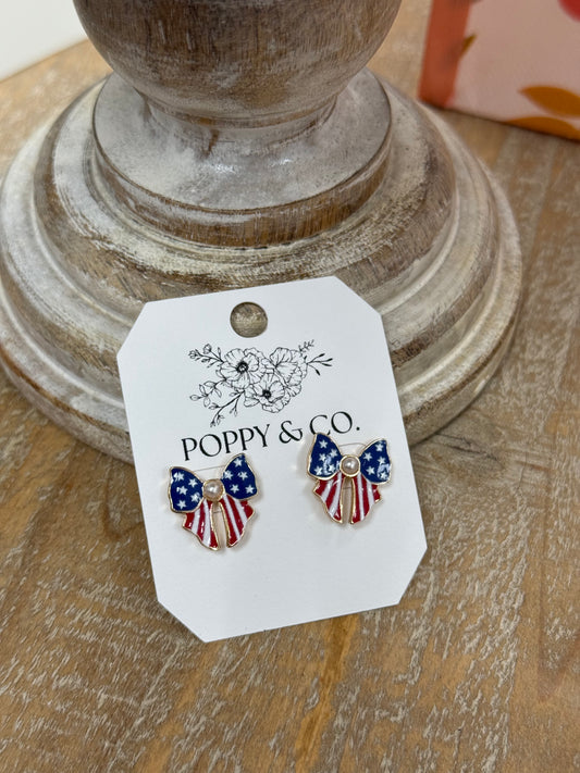 The Americana Bow Earrings