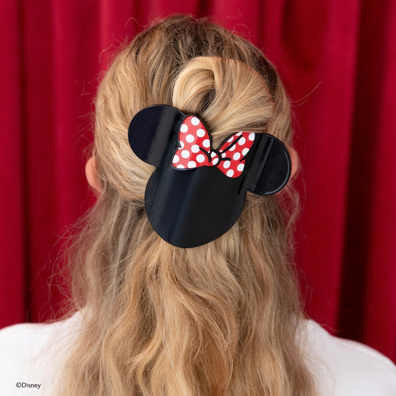 TELETIES - Large Flat Hair Clip - Disney: Minnie Mouse Shaped