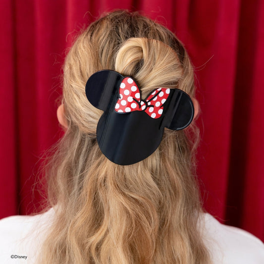 TELETIES - Large Flat Hair Clip - Disney: Minnie Mouse Shaped