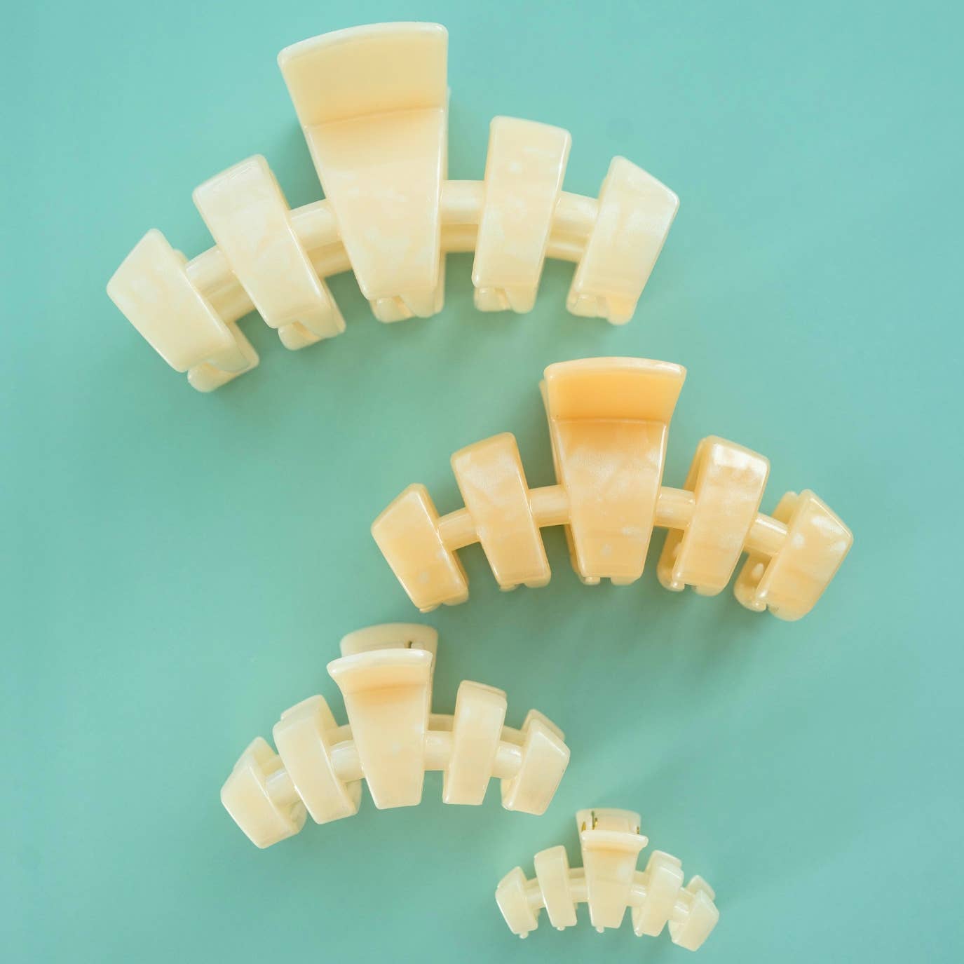 TELETIES - Classic Tiny Hair Clip - Soft Surf