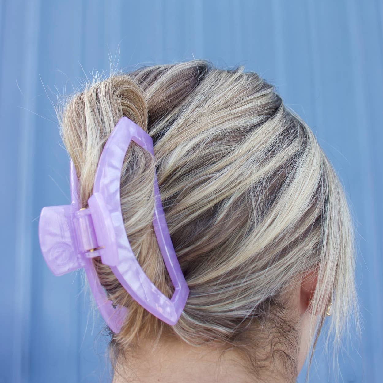TELETIES - Open Large Hair Clip - Lavender Mist