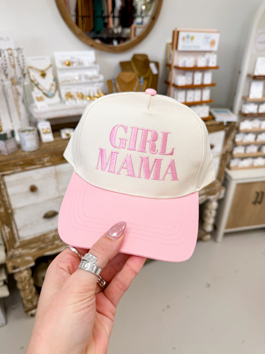The Girl Mama Trucker Hat - Pink