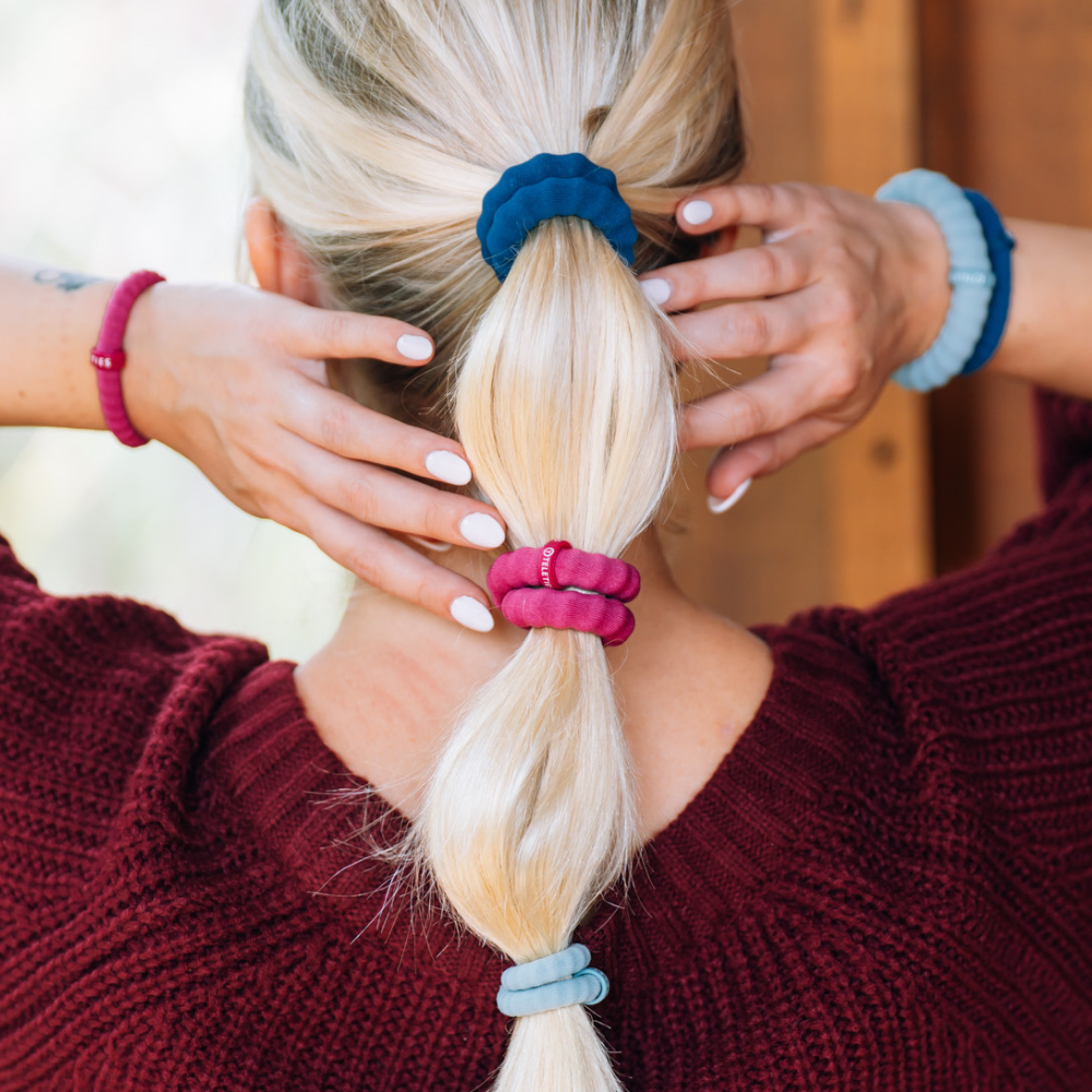TELETIES - Large - Nylon Hair Ties -  Autumn Assortments