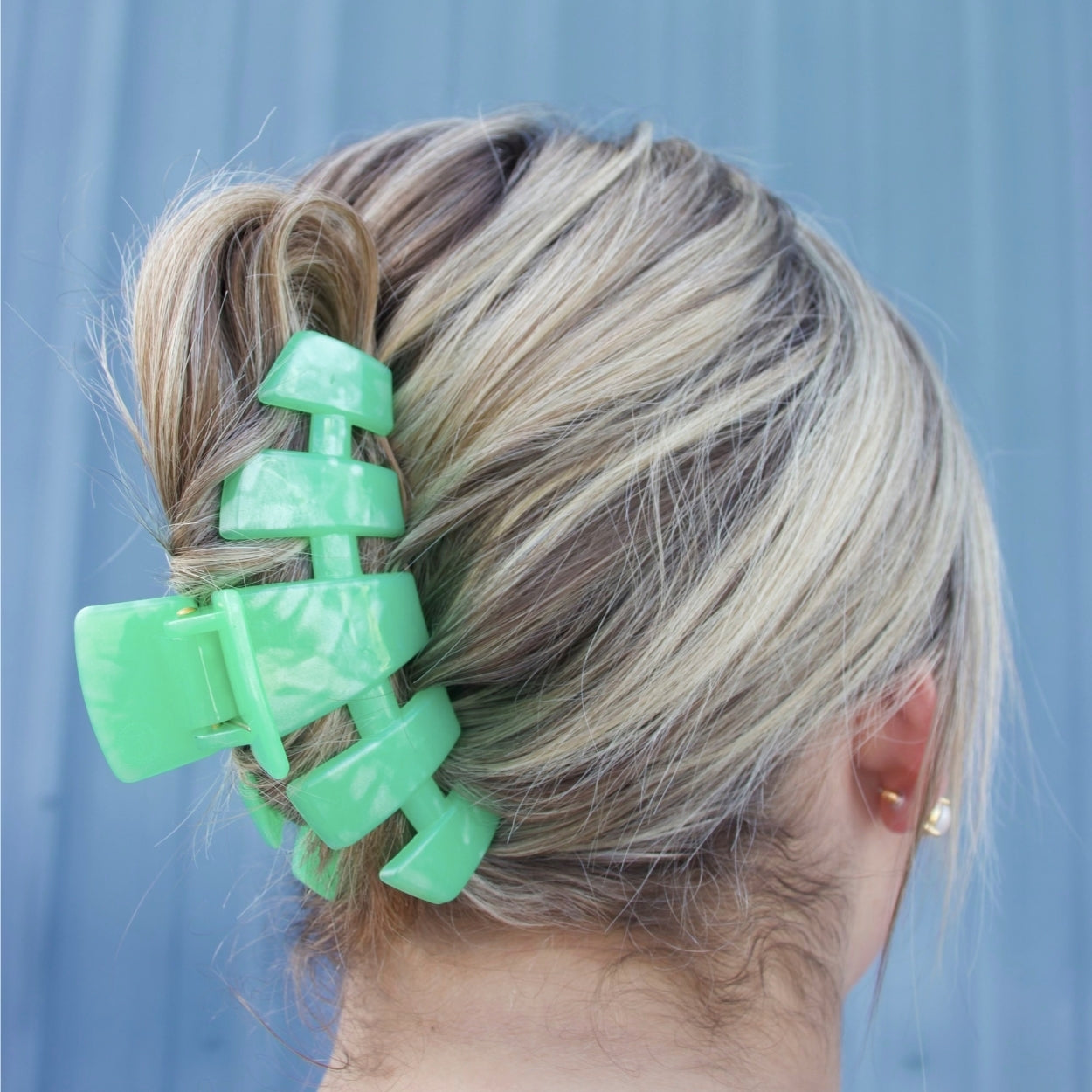 TELETIES - Classic Large Hair Clip - Spring Splash
