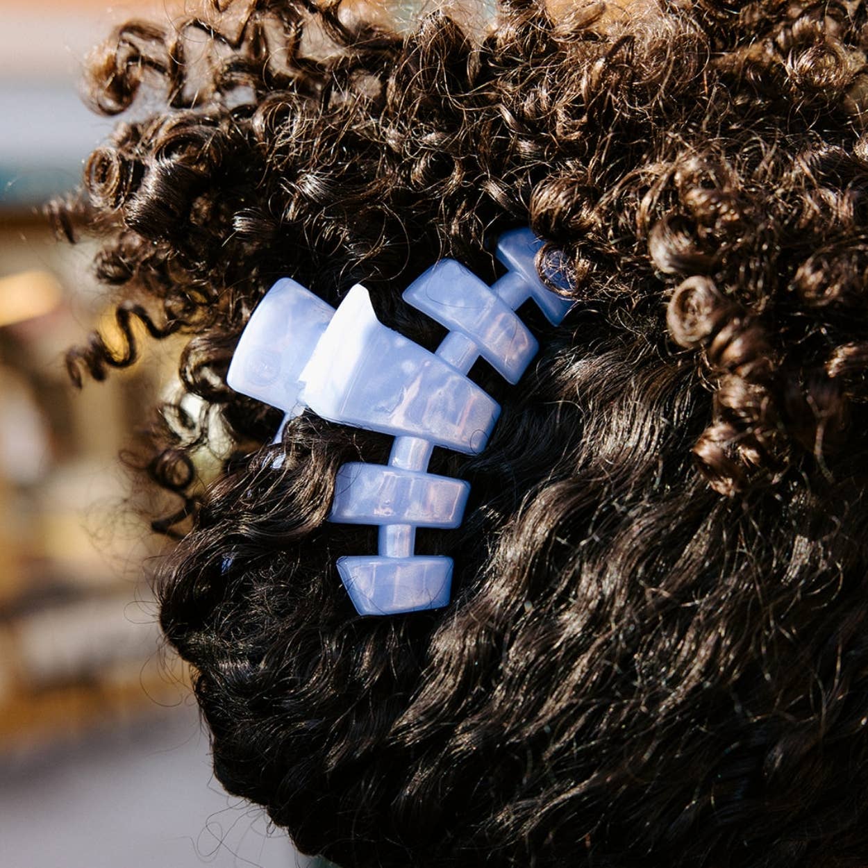 TELETIES - Classic Medium Hair Clip - Blue Lagoon