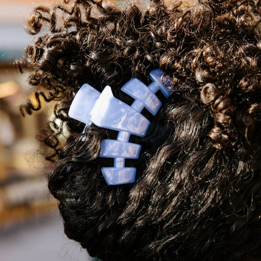 TELETIES - Classic Medium Hair Clip - Blue Lagoon