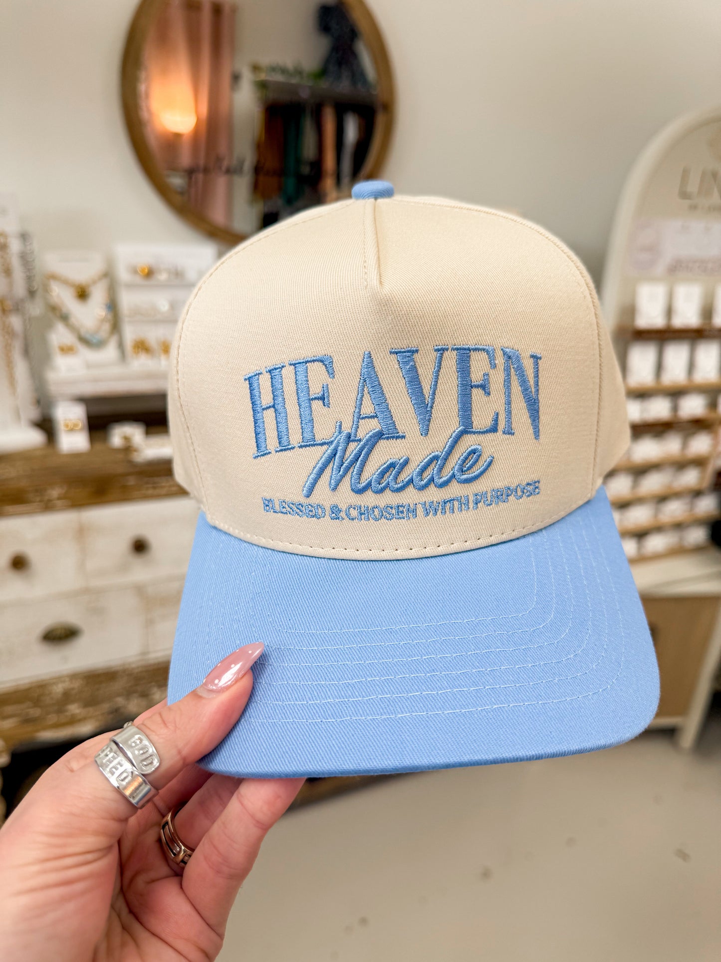 The Heaven Made Hat - Beige/Blue