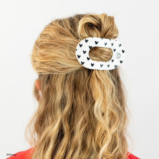 TELETIES - Large Flat Round Hair Clip - The Iconic Mickey Mouse