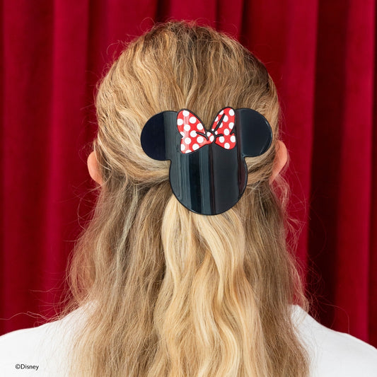 TELETIES - Medium Flat Hair Clip - Disney: Minnie Mouse Shaped