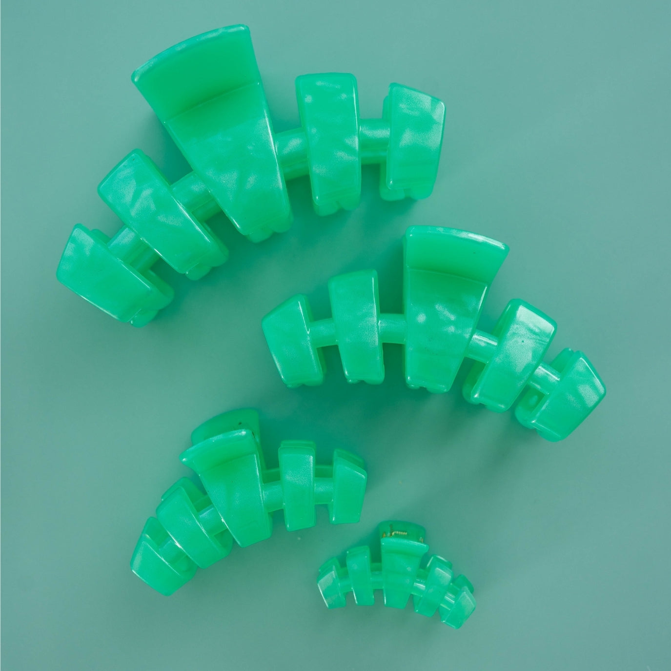 TELETIES - Classic Large Hair Clip - Spring Splash