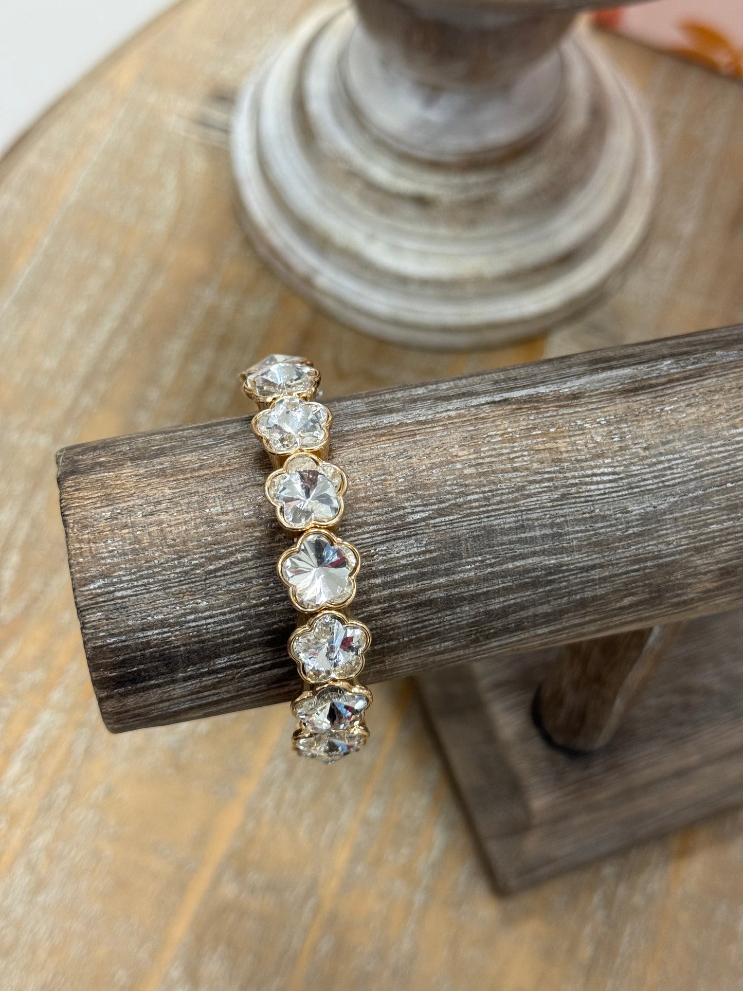The Madeline Bracelet - Gold/Crystal