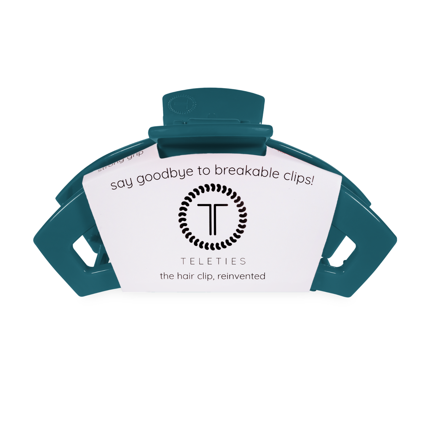 TELETIES - Open Large Hair Clip - Teal With It