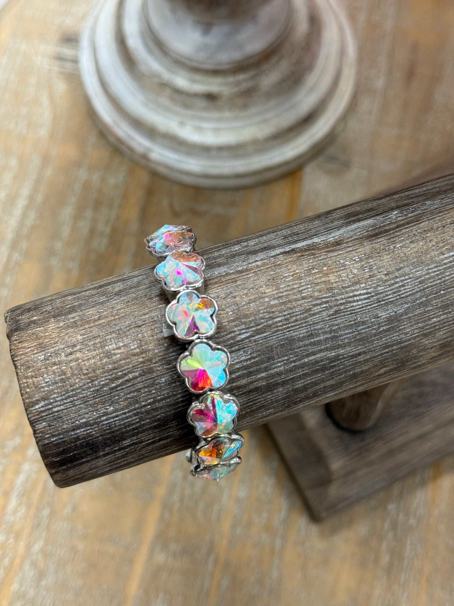 The Madeline Bracelet - Silver/Abalone