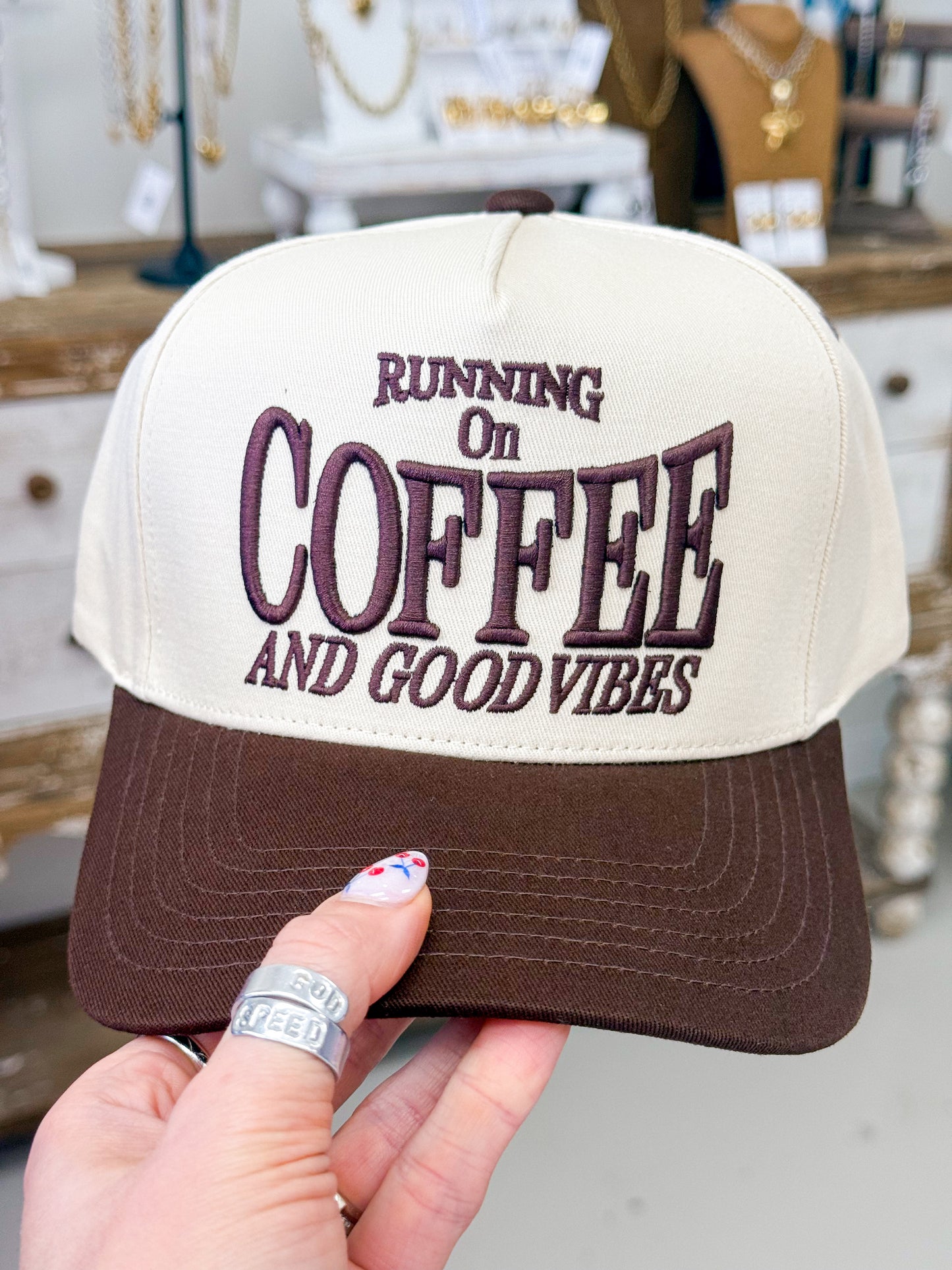 The Running On Coffee Trucker Hat