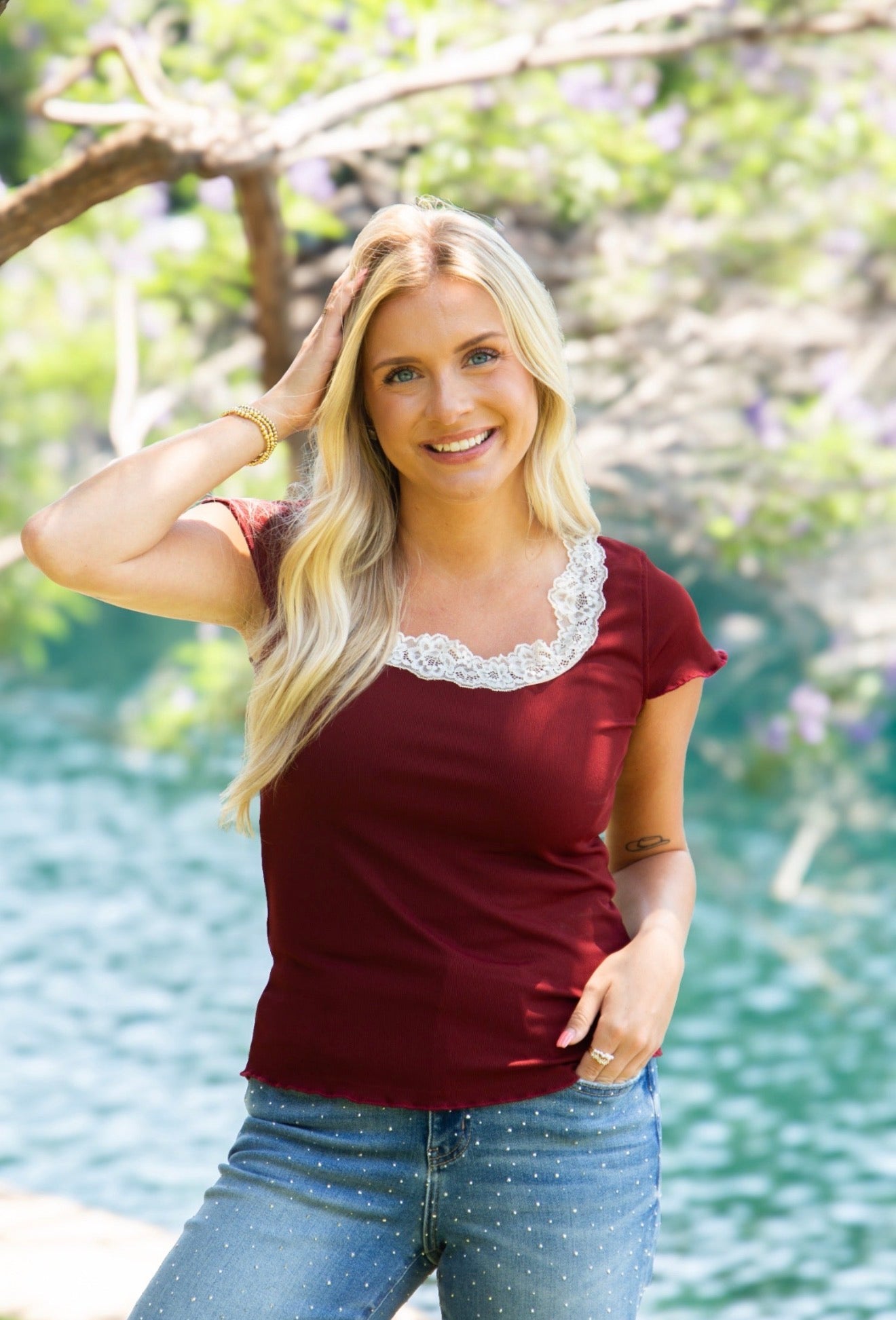 The Chansey Top - Maroon