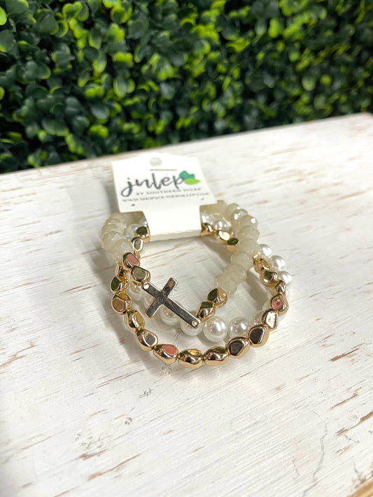 The Luci Bracelet Stack - Natural