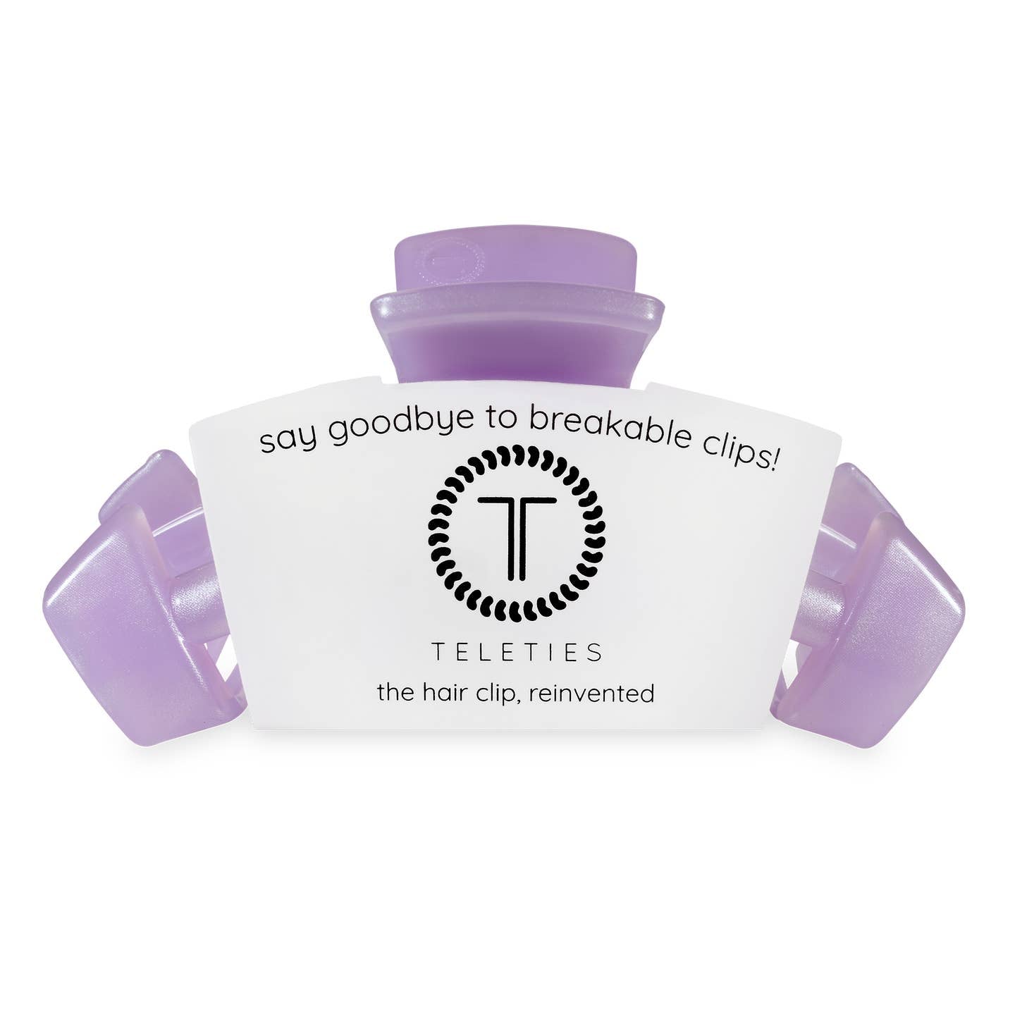 TELETIES - Classic Large Hair Clip - Lavender Mist