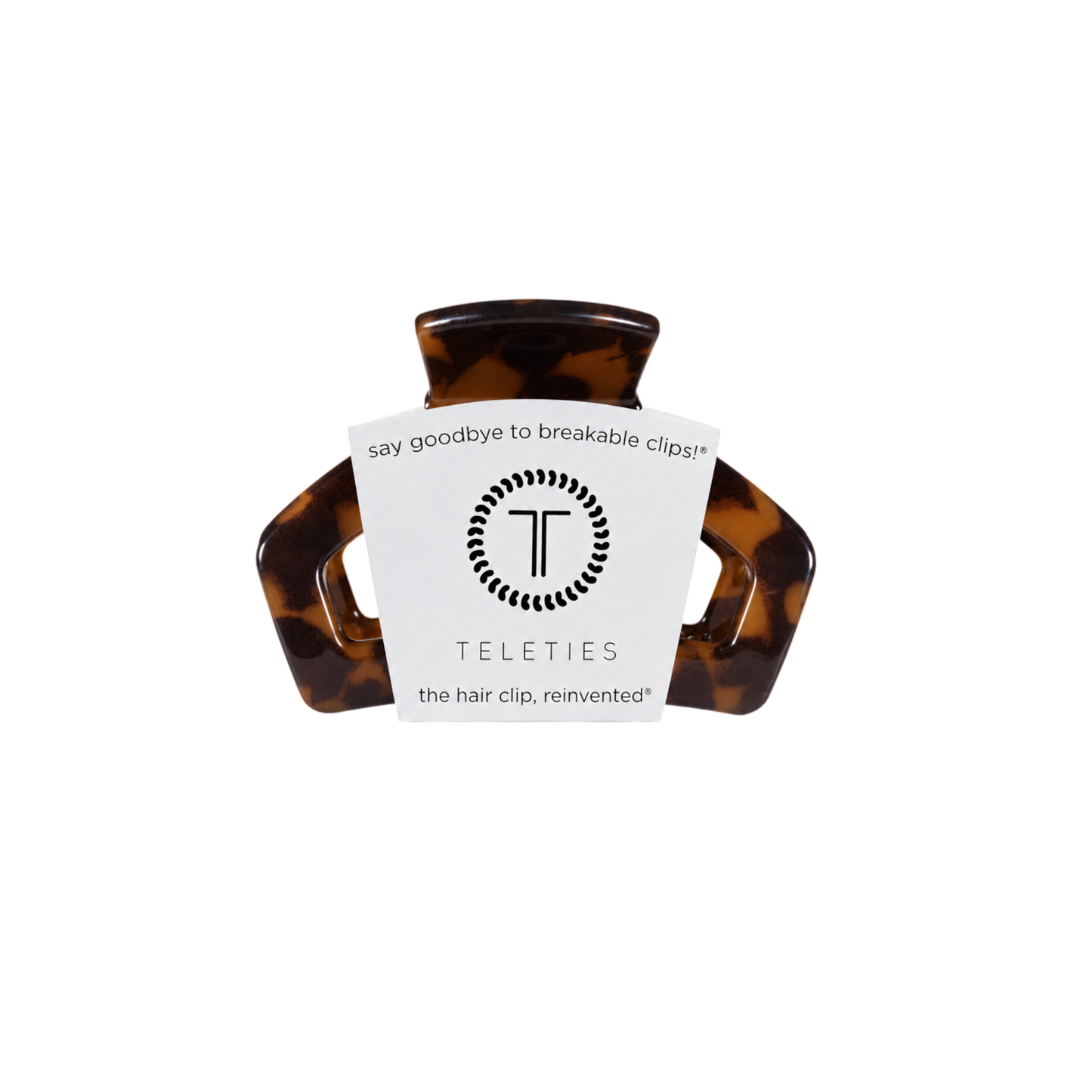 TELETIES - Open Petite Hair Clip - Tortoise