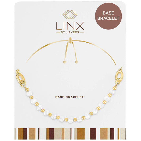 LINX - Base Bracelet - Gold White Facet