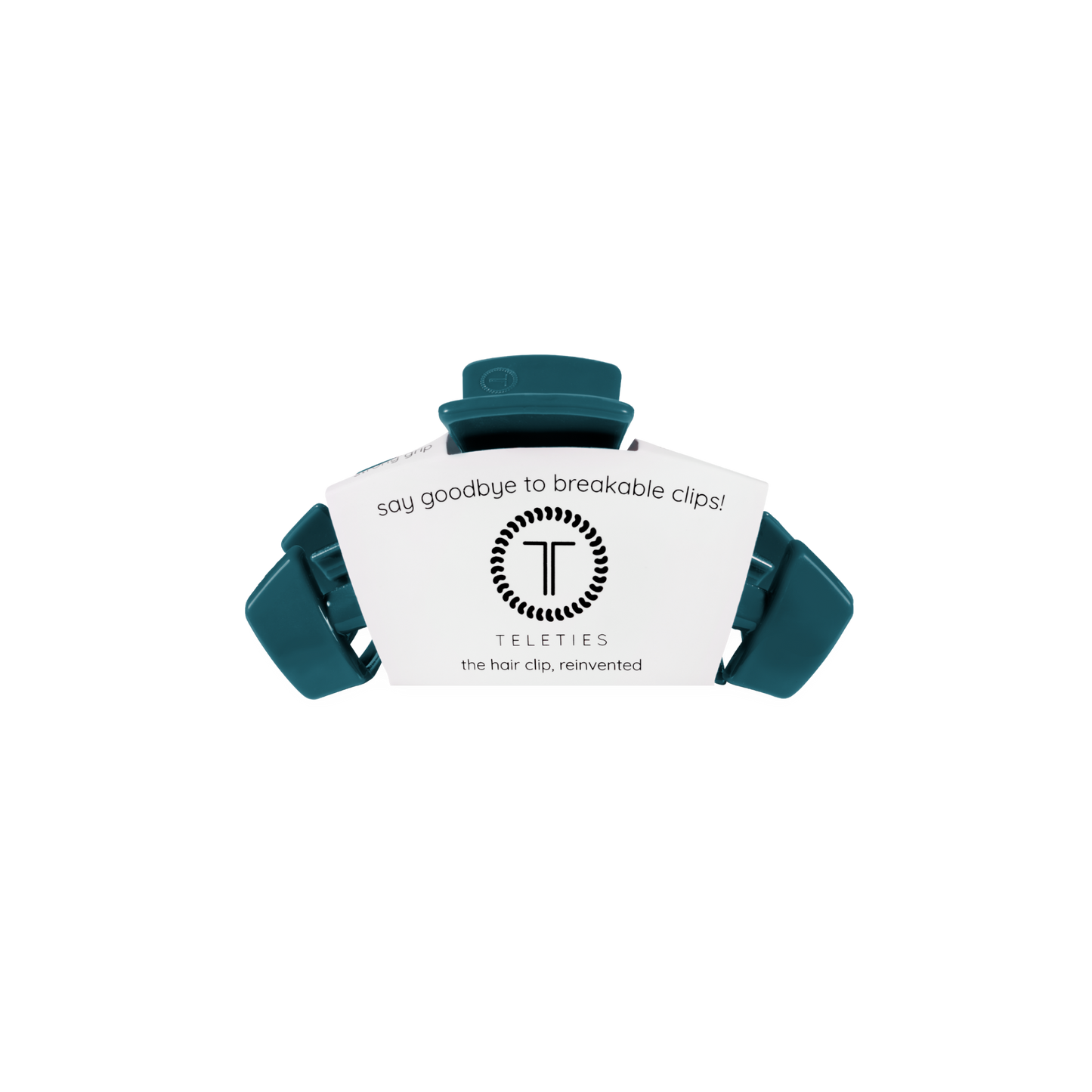 TELETIES - Classic Tiny Claw Clip - Teal With It