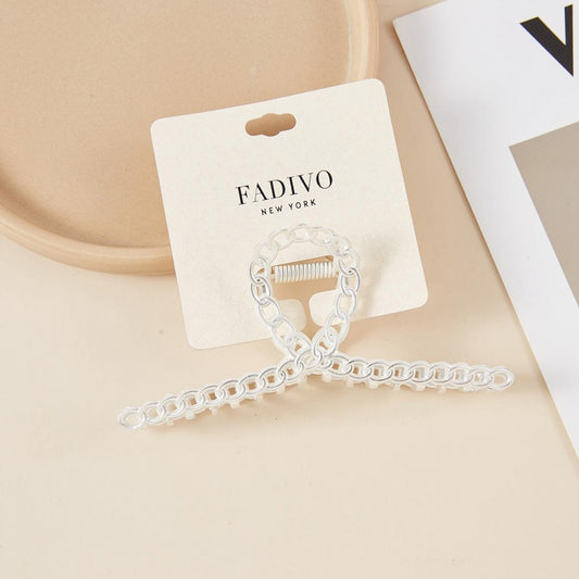 The Clara Metal Chain Hair Claw Clip