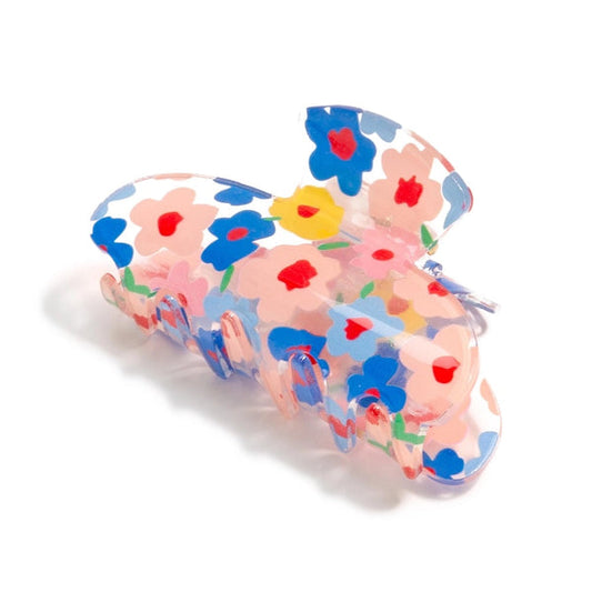 The Betsie Claw Clip - Blue Floral