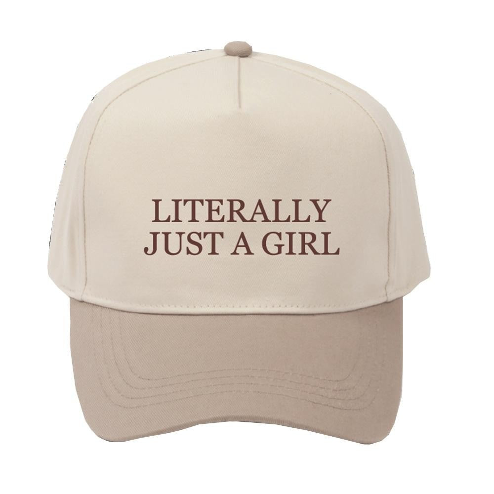 The Literally Just a Girl Hat - Tan