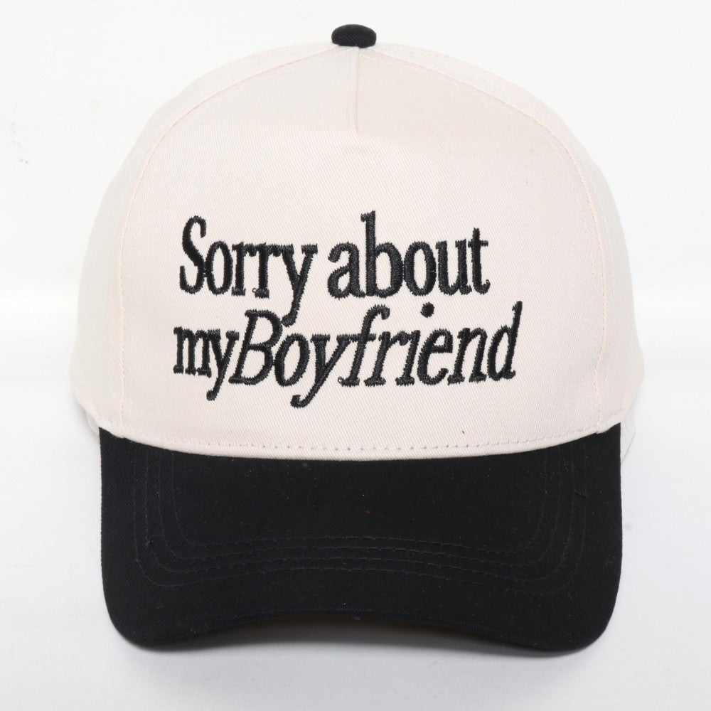The Sorry About My Boyfriend Hat - Black