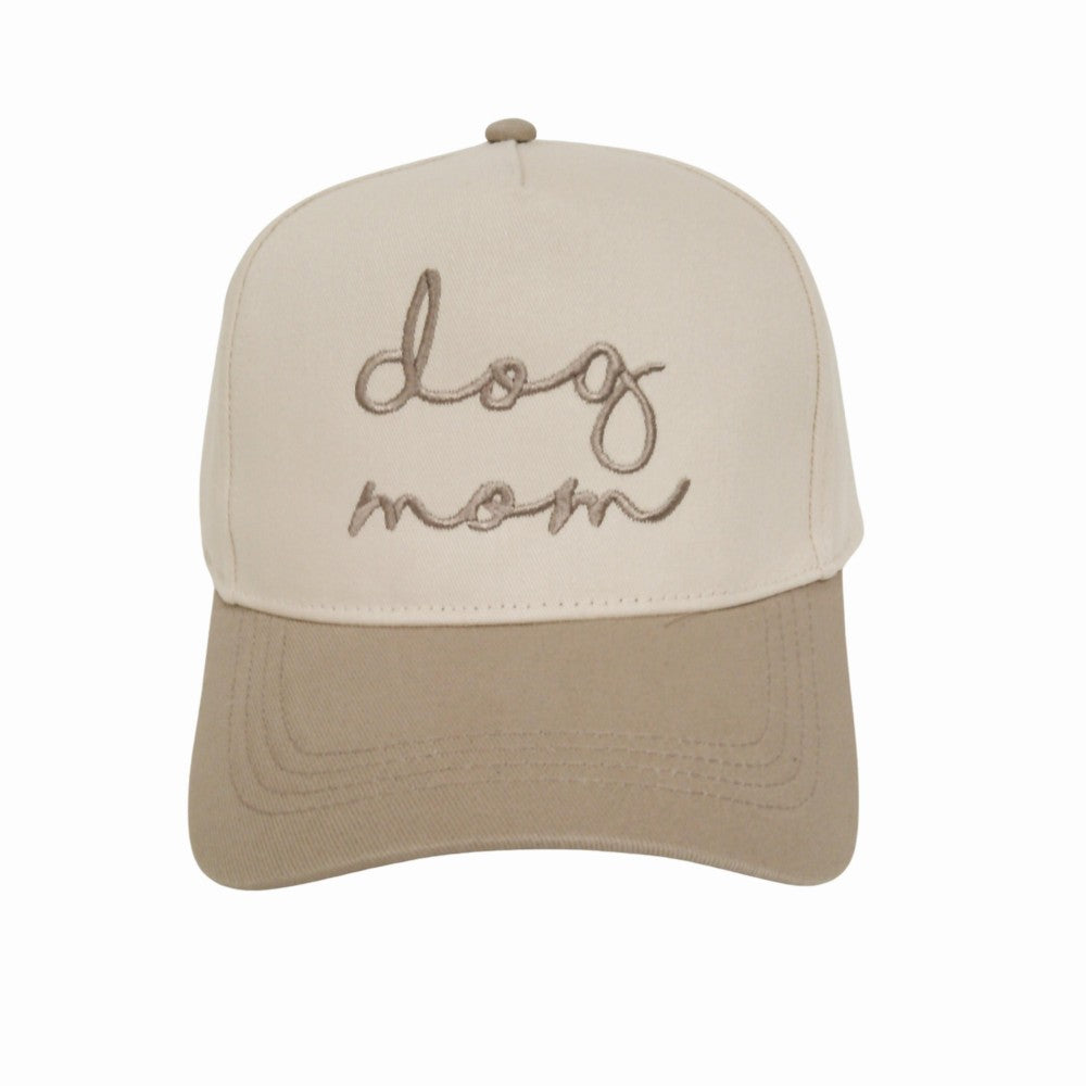 The Dog Mom Hat - Beige