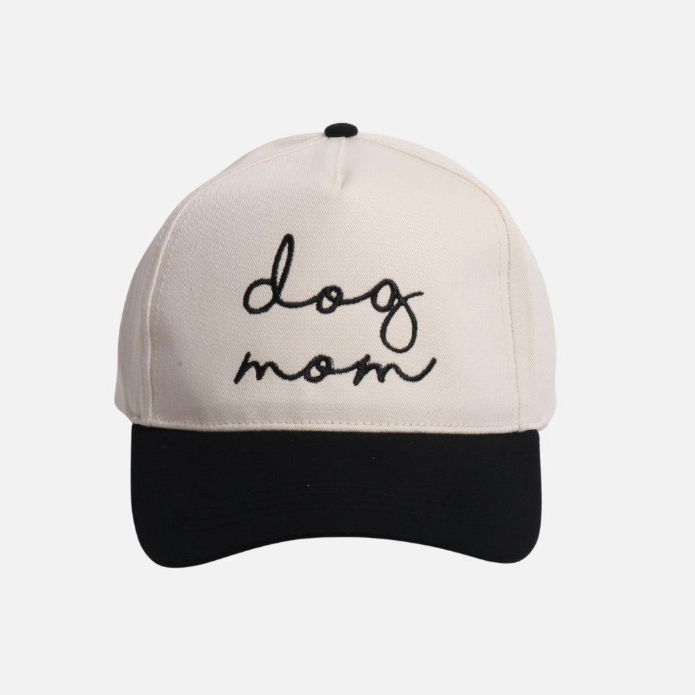 The Dog Mom Hat - Black