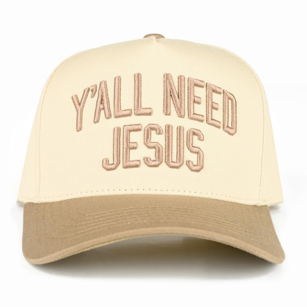 The Y'all Need Jesus Hat - Beige
