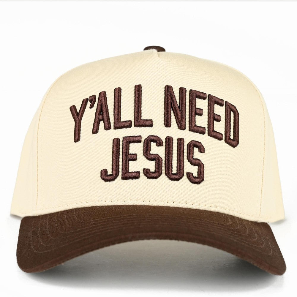 The Y'all Need Jesus Hat - Brown