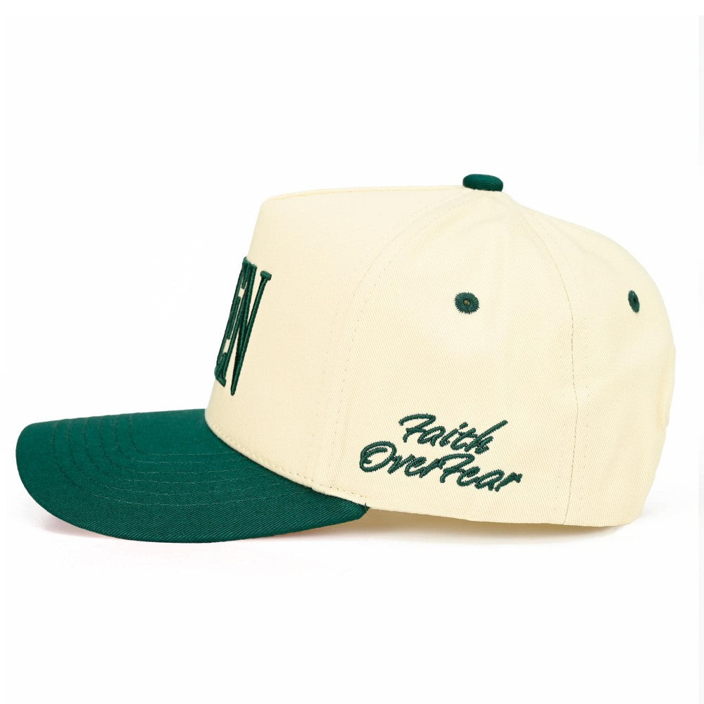The AMEN Embroidered Hat -  Dark Green