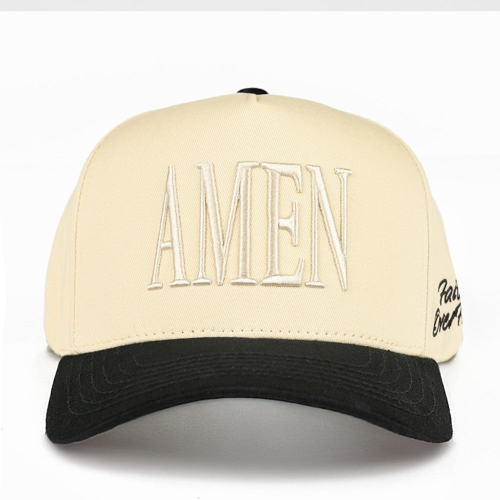 The AMEN Embroidered Hat -  Black