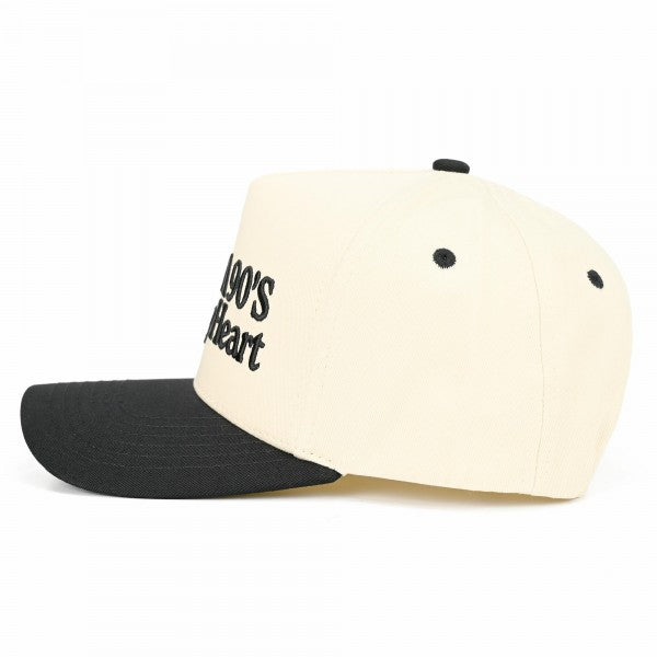 The 90's Country Heart Embroidered Hat - Black