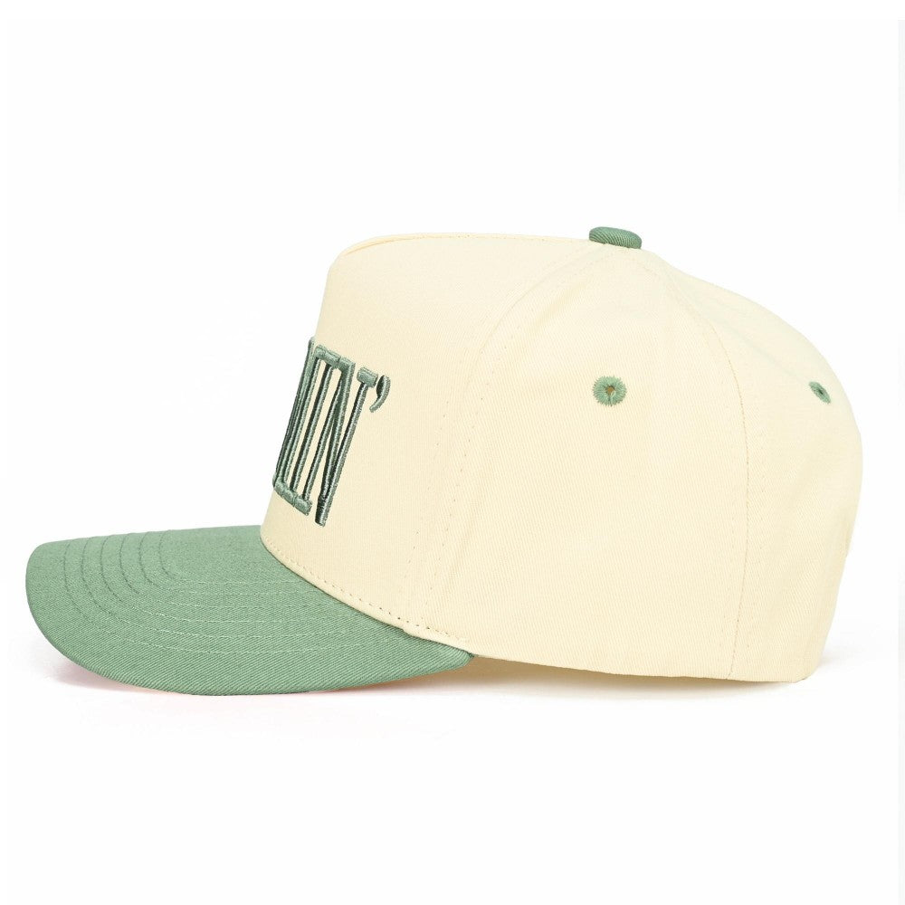 The MOMMIN' Embroidered Hat - Sage