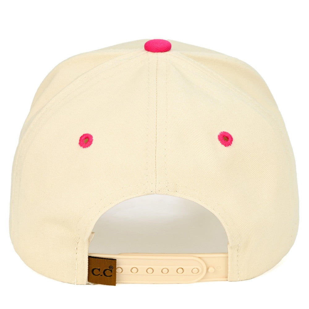 The MOMMIN' Embroidered Hat - Hot Pink