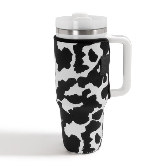 40oz Tumbler Sleeve - Black Cow