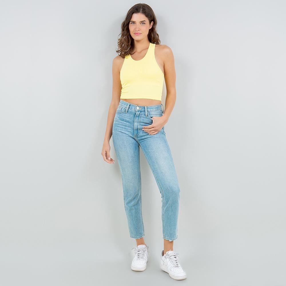 The Carlie Cropped Brami - Banana