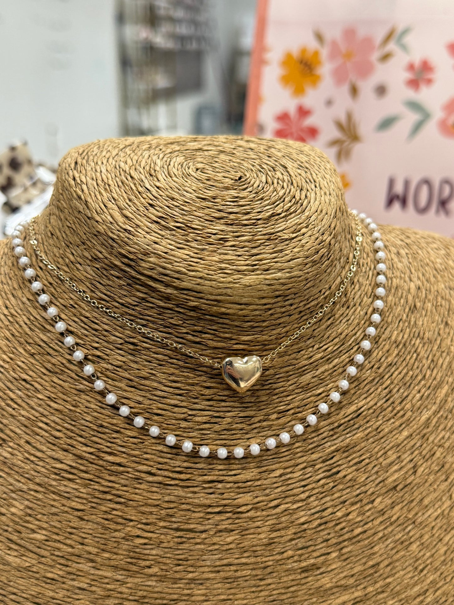 The Loryn Necklace - Gold/Pearl